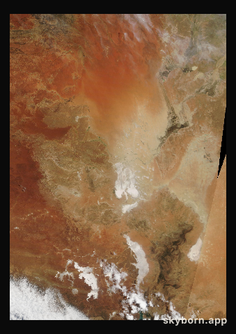 The Earth on 22 January 2010 · Lake Eyre, Australia
