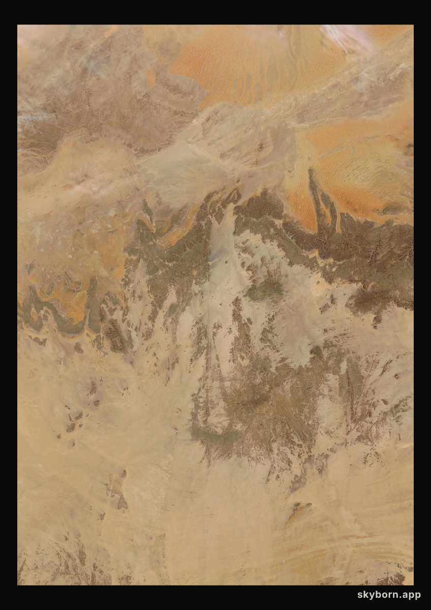 The Earth on 23 January 2010 · Sahara, Algeria