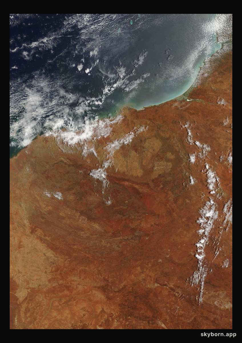 The Earth on 30 January 2010 · Pilbara, Western Australia