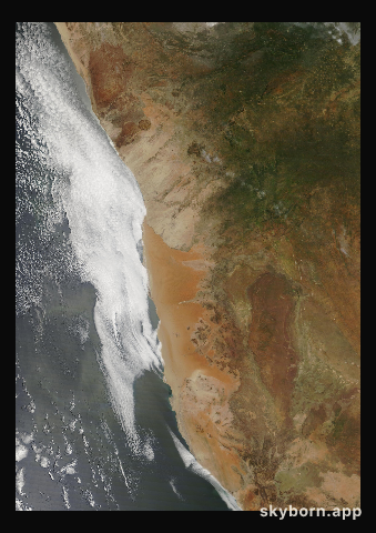 The Earth on 2 February 2010 · Namib Desert