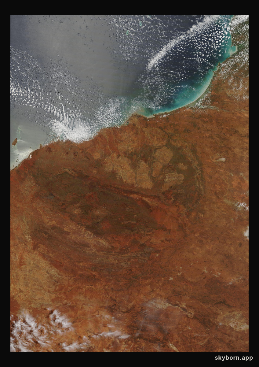 The Earth on 4 February 2010 · Pilbara, Western Australia
