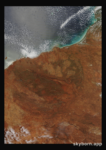 The Earth on 4 February 2010 · Pilbara, Western Australia