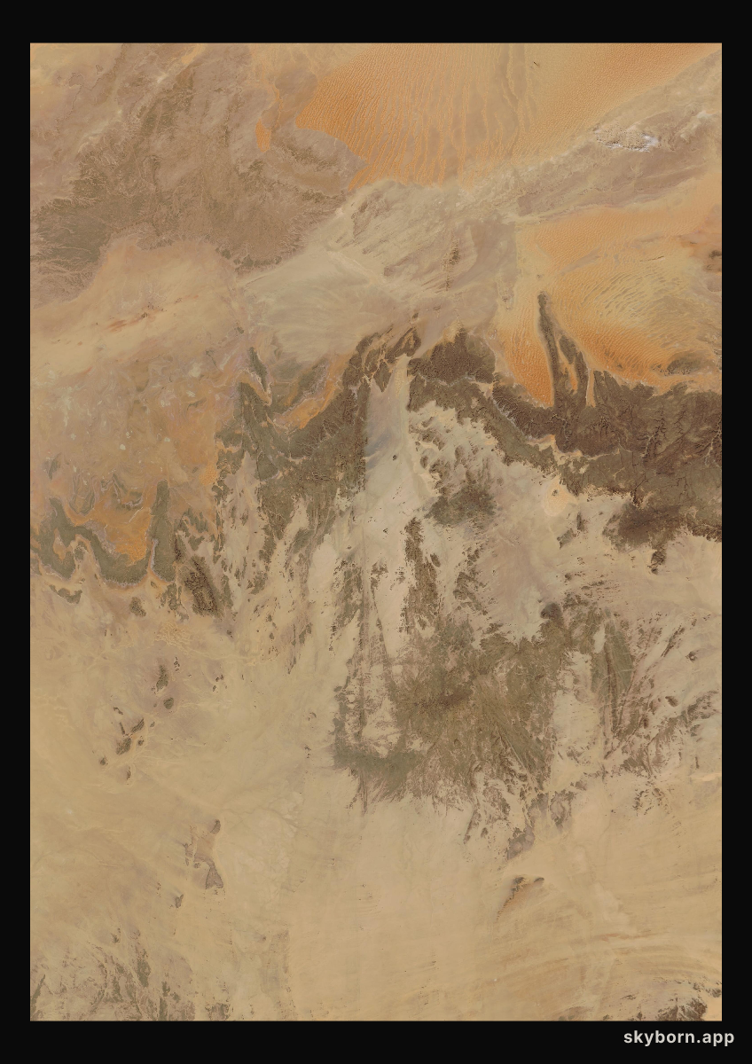 The Earth on 6 February 2010 · Sahara, Algeria