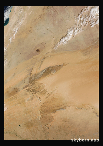 The Earth on 14 February 2010 · Eye of the Sahara, Mauritania