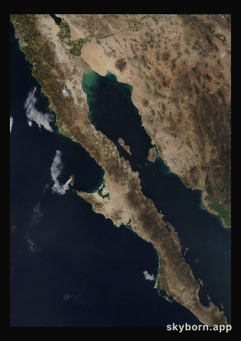 The Earth on 15 February 2010 · Baja California