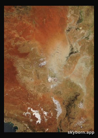 The Earth on 16 February 2010 · Lake Eyre, Australia