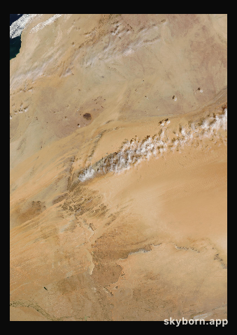 The Earth on 21 February 2010 · Eye of the Sahara, Mauritania