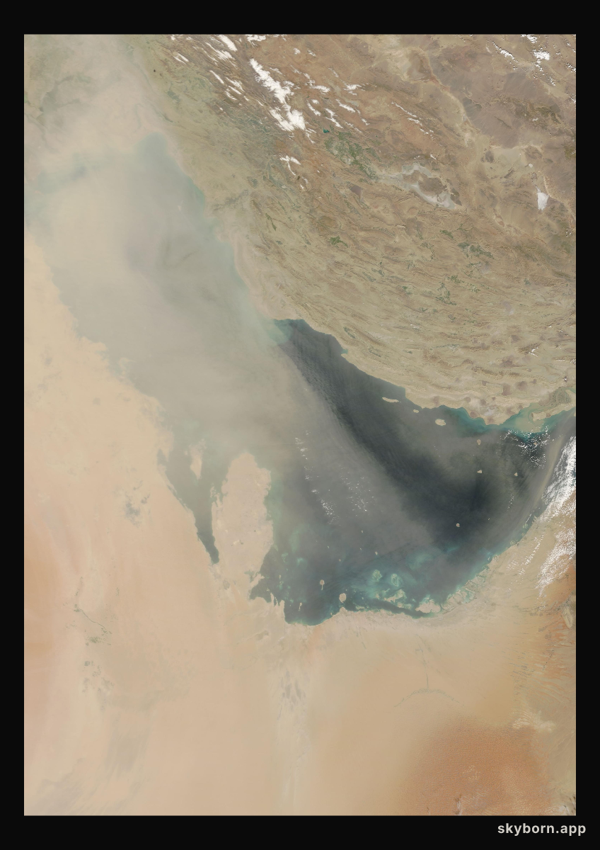 The Earth on 5 March 2010 · Persian Gulf