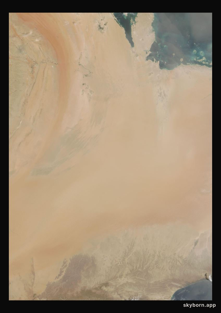 The Earth on 6 March 2010 · Empty Quarter, Arabia