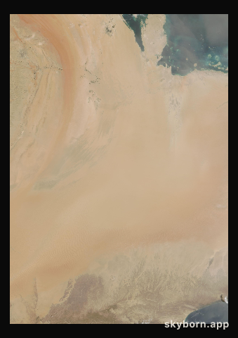 The Earth on 6 March 2010 · Empty Quarter, Arabia