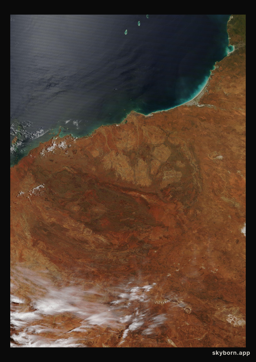 The Earth on 8 March 2010 · Pilbara, Western Australia