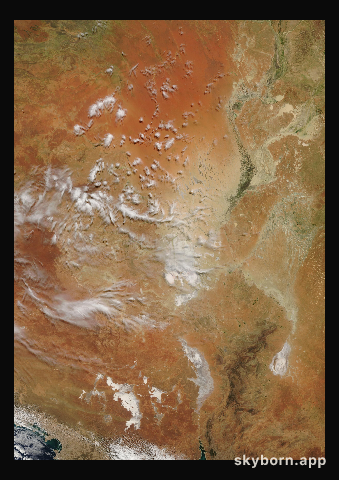 The Earth on 10 March 2010 · Lake Eyre, Australia