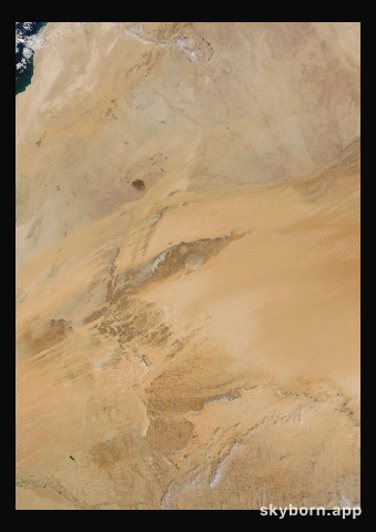 The Earth on 11 March 2010 · Eye of the Sahara, Mauritania