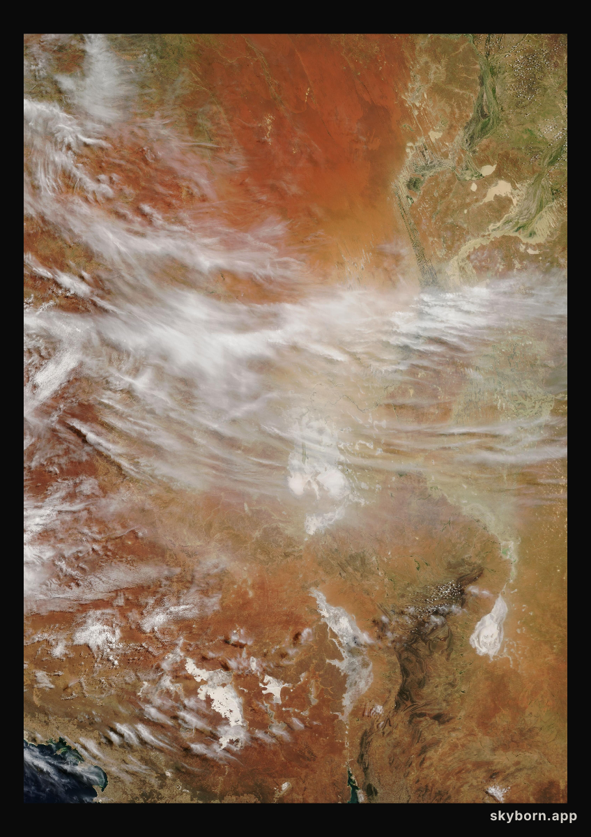 The Earth on 15 March 2010 · Lake Eyre, Australia