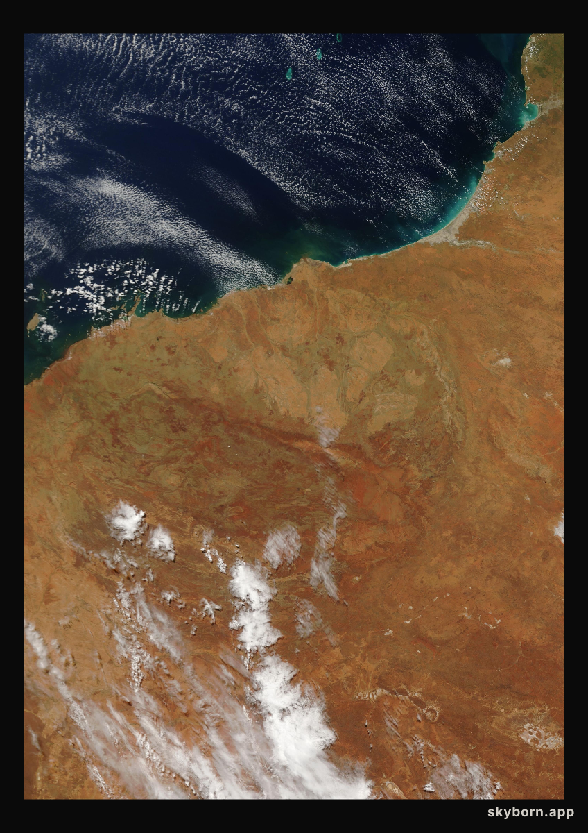The Earth on 16 March 2010 · Pilbara, Western Australia