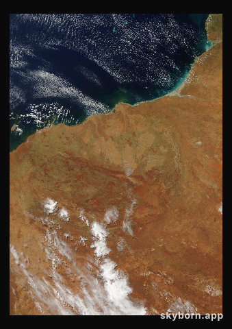 The Earth on 16 March 2010 · Pilbara, Western Australia