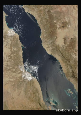 The Earth on 18 March 2010 · Red Sea