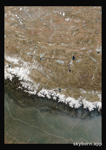 The Earth on 19 March 2010 · Himalaya and Tibet