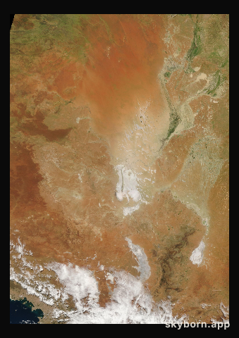The Earth on 21 March 2010 · Lake Eyre, Australia
