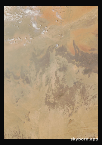 The Earth on 23 March 2010 · Sahara, Algeria