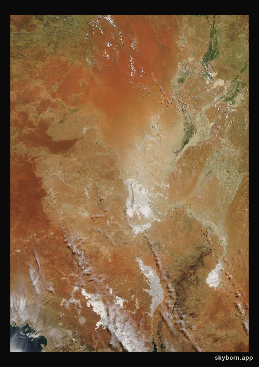 The Earth on 26 March 2010 · Lake Eyre, Australia