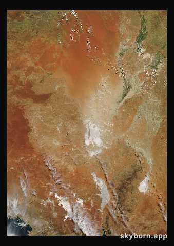 The Earth on 26 March 2010 · Lake Eyre, Australia