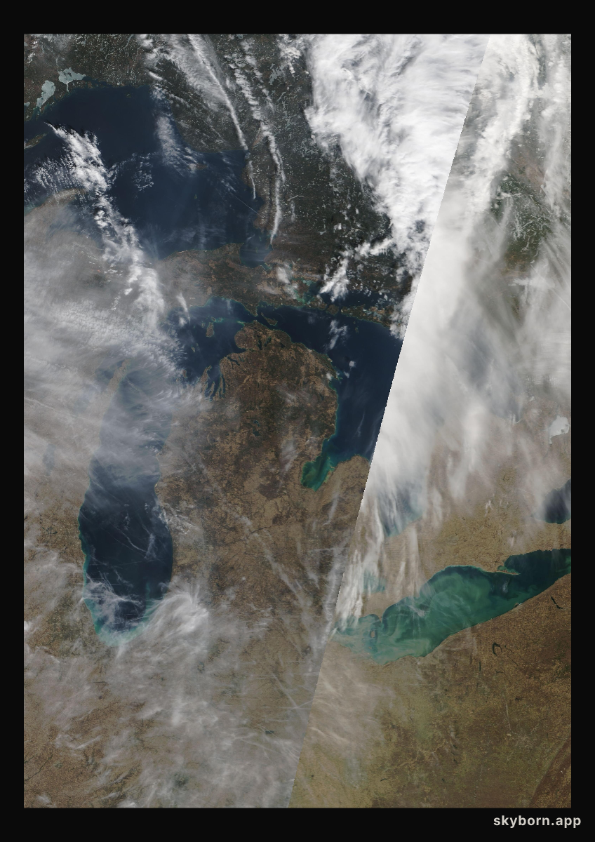 The Earth on 31 March 2010 · Great Lakes