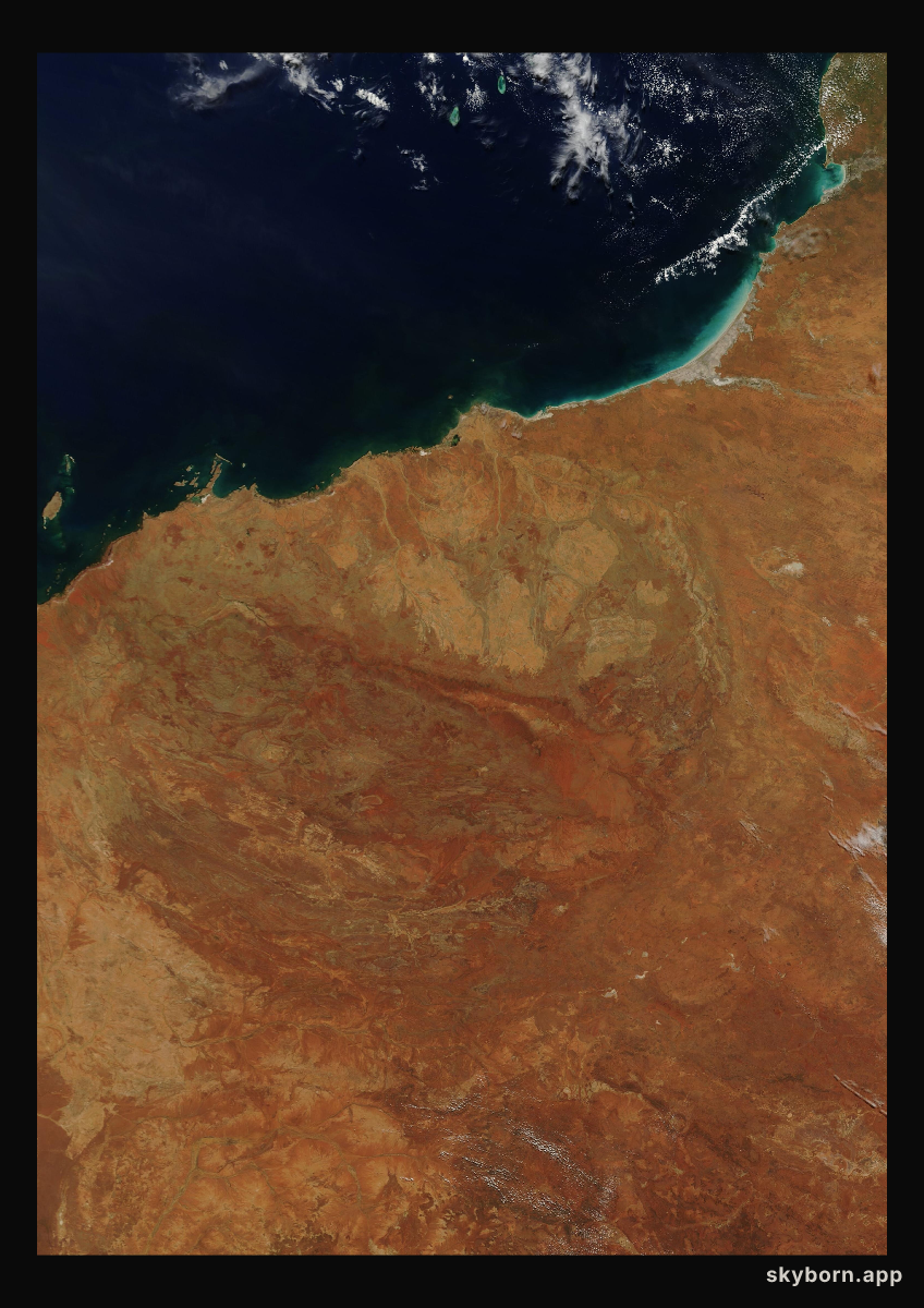 The Earth on 8 April 2010 · Pilbara, Western Australia