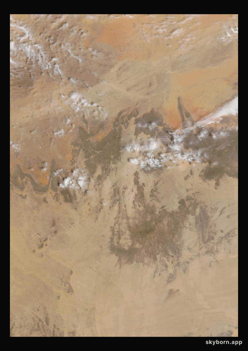 The Earth on 9 April 2010 · Sahara, Algeria