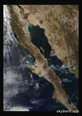 The Earth on 11 April 2010 · Baja California