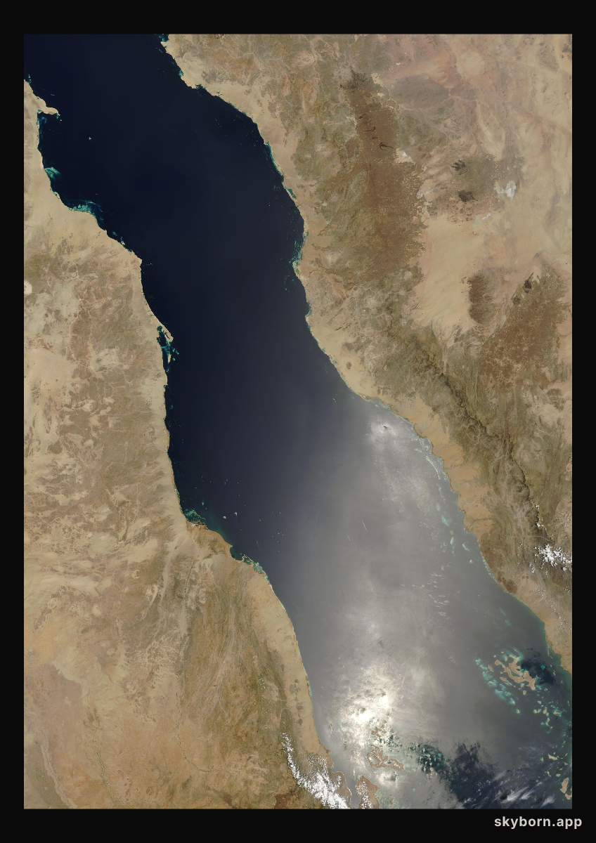 The Earth on 19 April 2010 · Red Sea