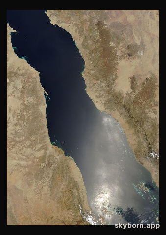 The Earth on 19 April 2010 · Red Sea