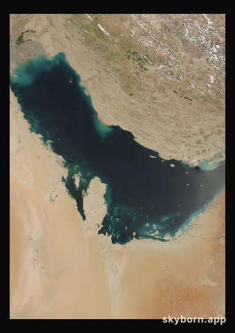 The Earth on 20 April 2010 · Persian Gulf