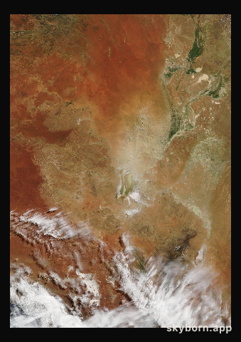 The Earth on 23 April 2010 · Lake Eyre, Australia