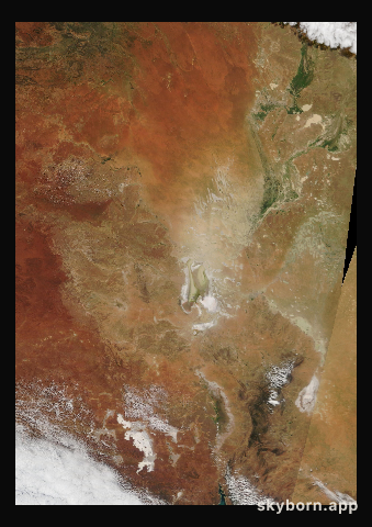The Earth on 28 April 2010 · Lake Eyre, Australia