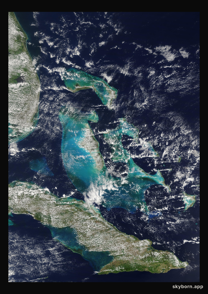 The Earth on 13 May 2010 · Bahamas
