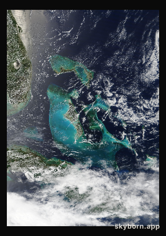 The Earth on 21 May 2010 · Bahamas