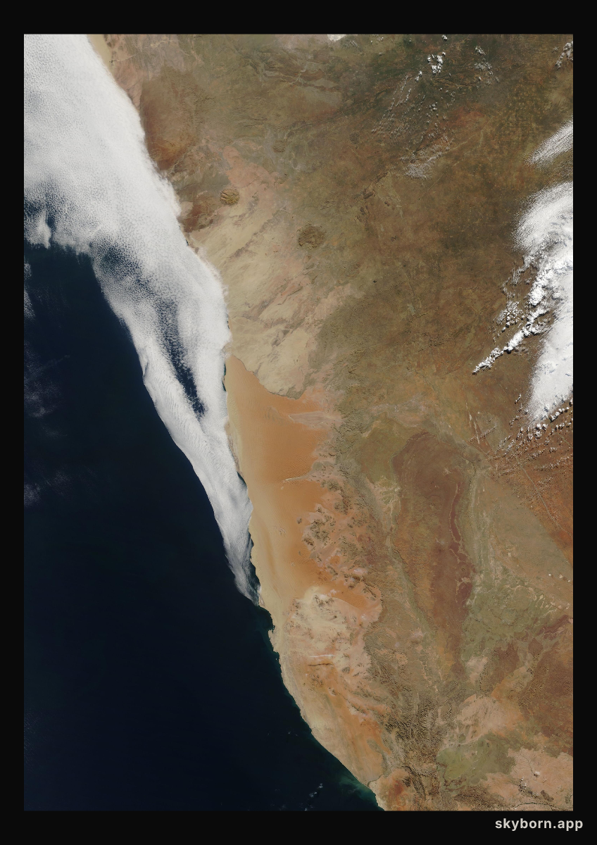 The Earth on 31 May 2010 · Namib Desert