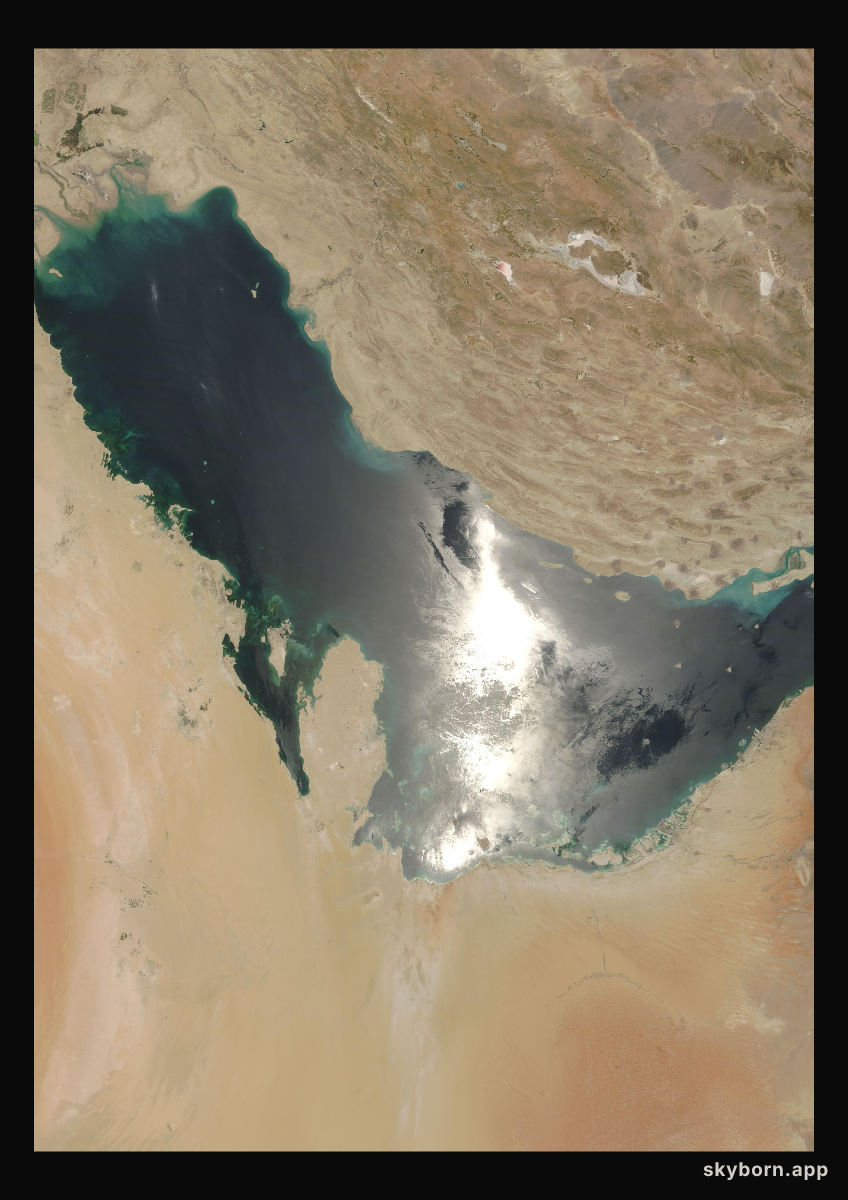 The Earth on 5 June 2010 · Persian Gulf