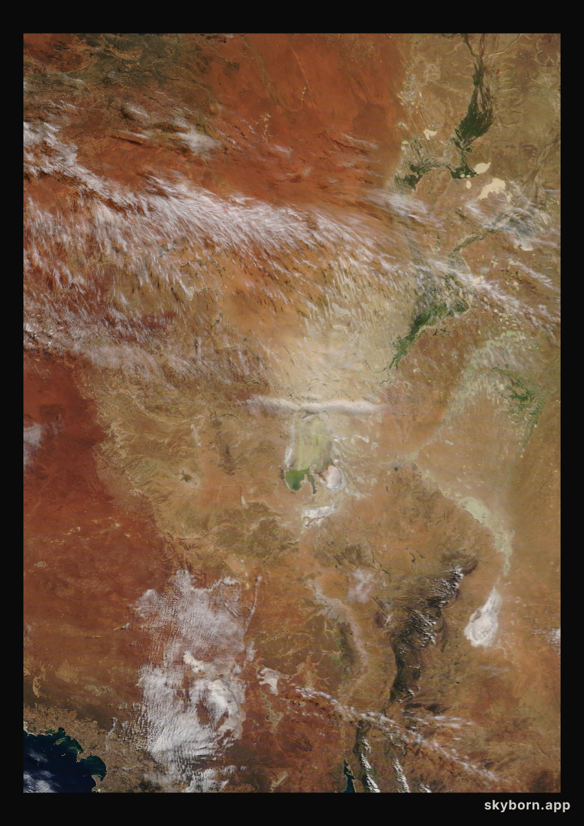 The Earth on 8 June 2010 · Lake Eyre, Australia