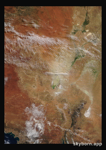 The Earth on 8 June 2010 · Lake Eyre, Australia