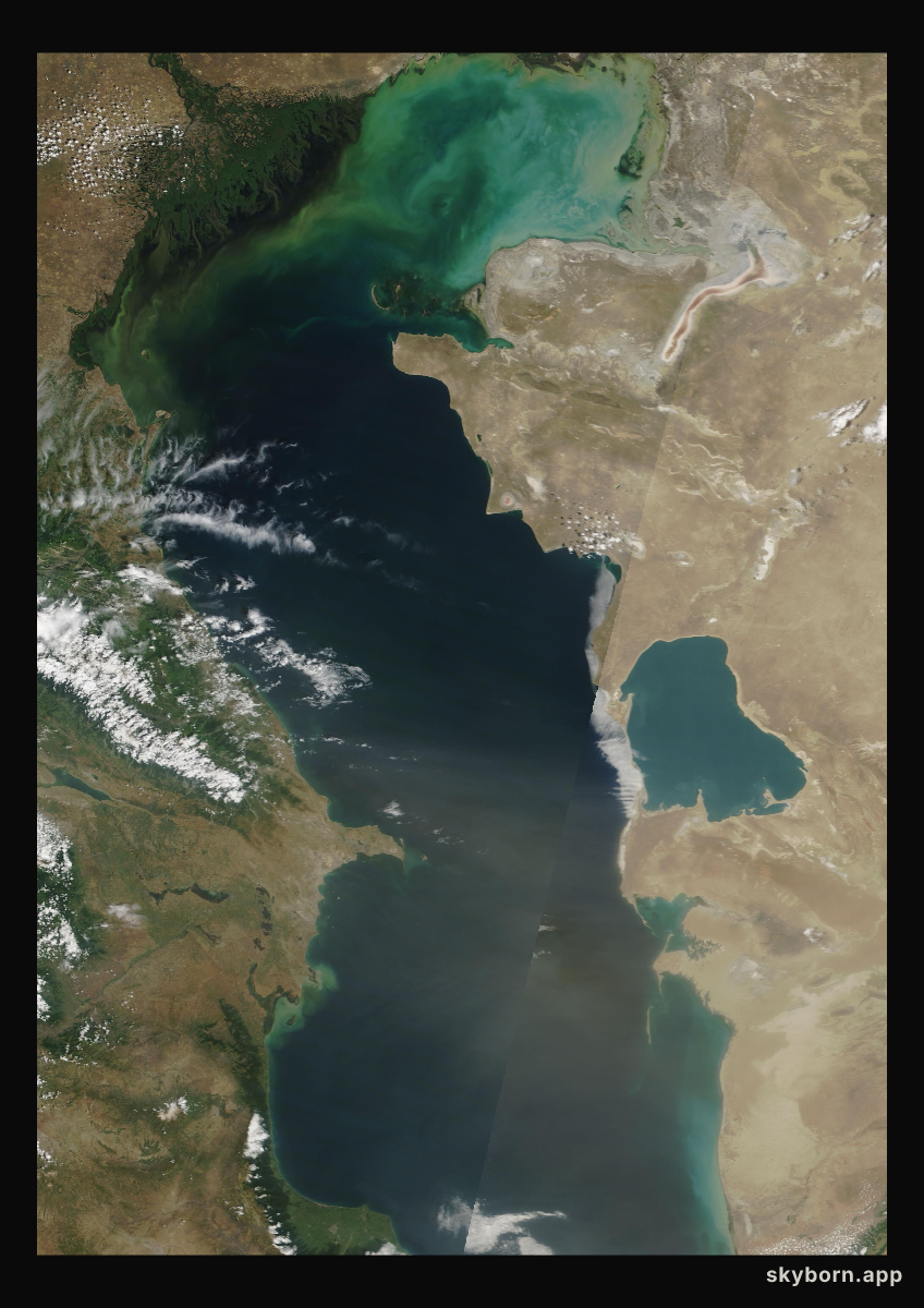 The Earth on 11 June 2010 · Caspian Sea