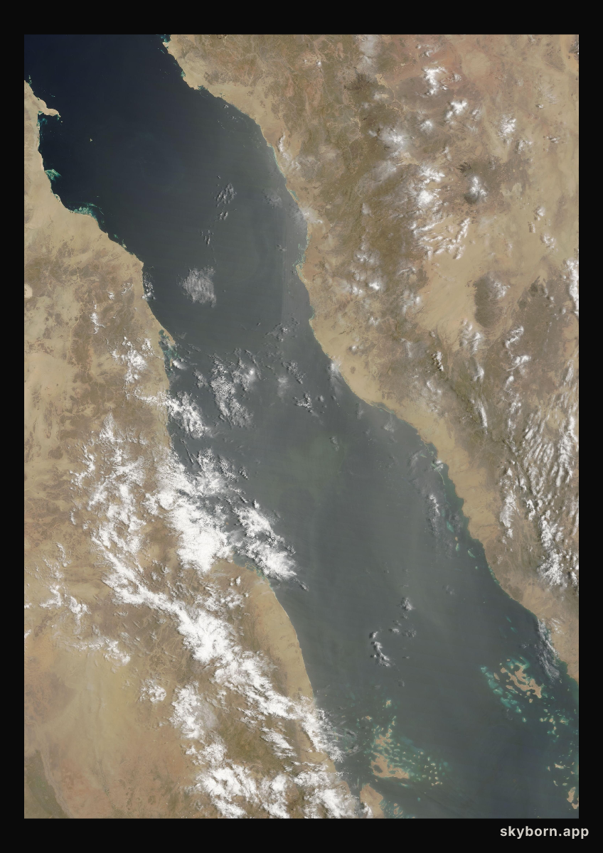 The Earth on 13 June 2010 · Red Sea
