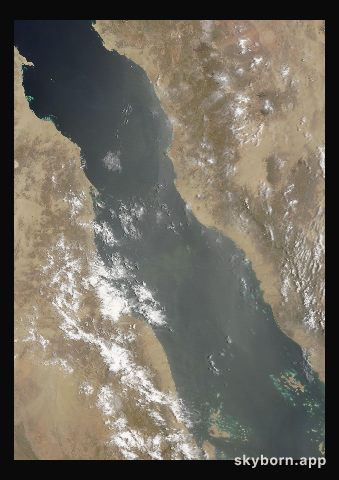 The Earth on 13 June 2010 · Red Sea