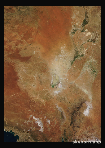 The Earth on 14 June 2010 · Lake Eyre, Australia