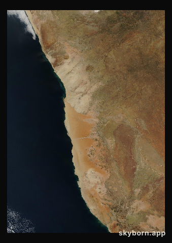The Earth on 16 June 2010 · Namib Desert