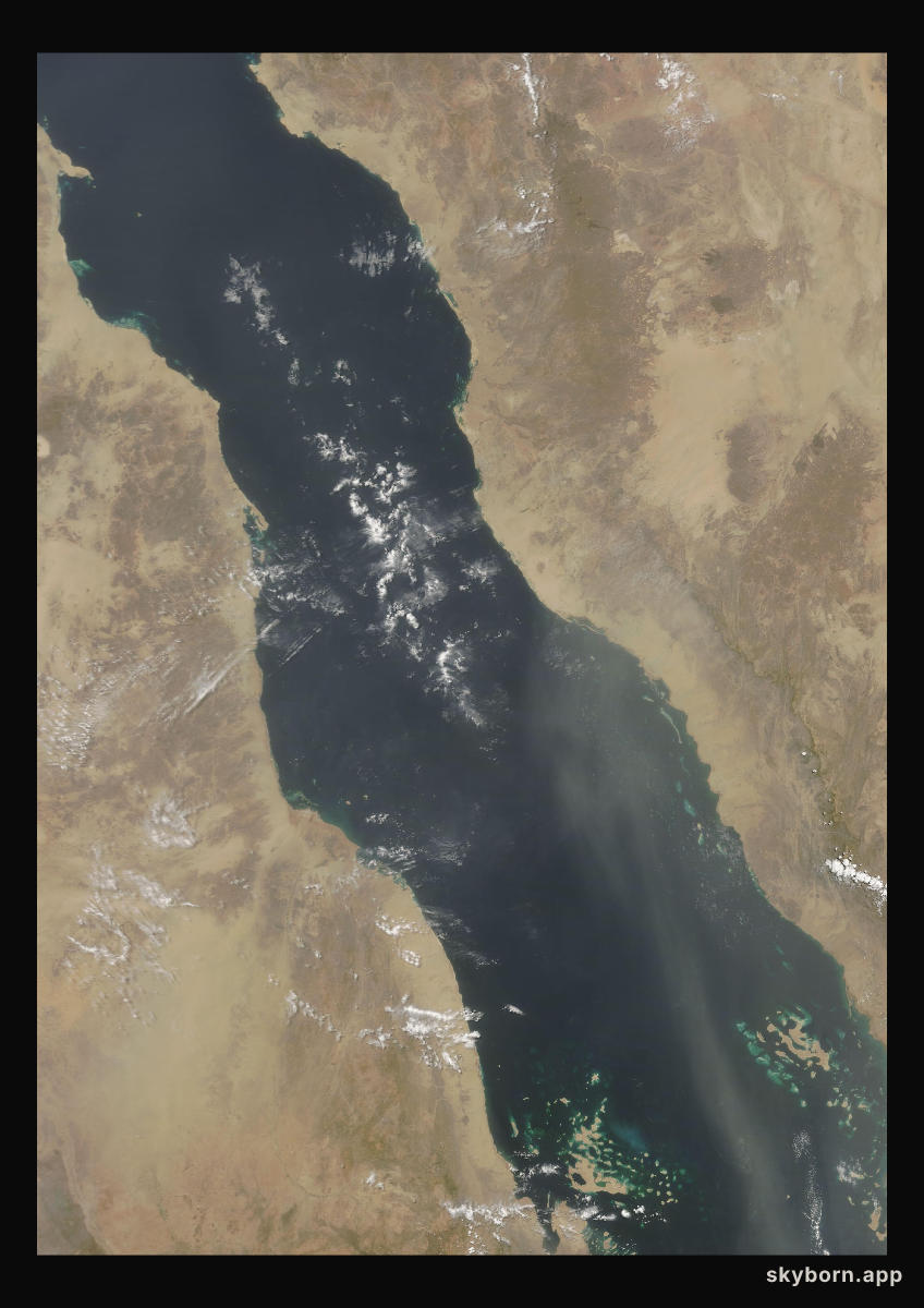 The Earth on 17 June 2010 · Red Sea