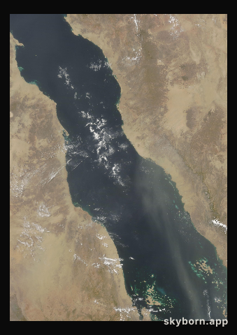 The Earth on 17 June 2010 · Red Sea
