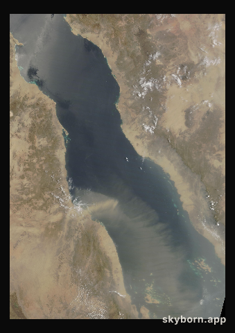 The Earth on 18 June 2010 · Red Sea