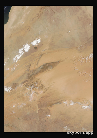 The Earth on 20 June 2010 · Eye of the Sahara, Mauritania